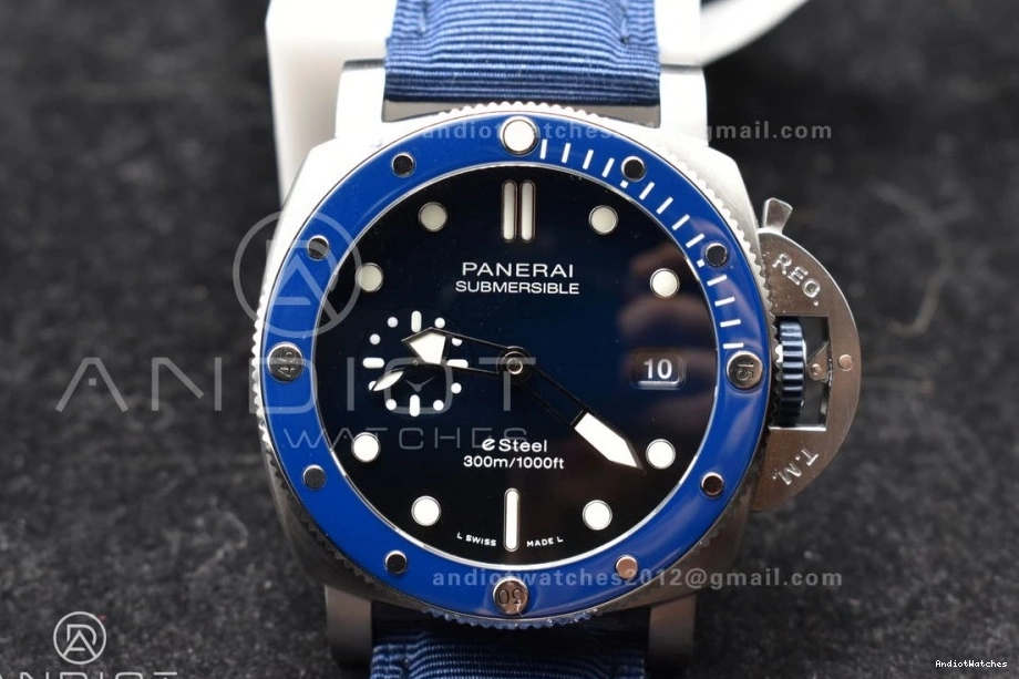 Nylon Dial Edition VSF 994 1:1 Blue Blue Best PAM1289 Strap P on Supportive 0317